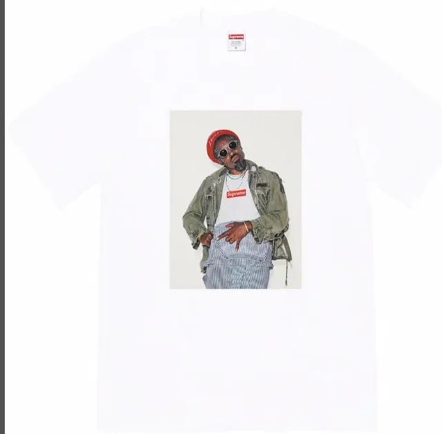 Andr Andr L M é é T-shirt Short and Benjamin Person 22FW S XL Black White sleeved Tee Photo 0701